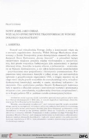 25: Nowy Jork jako obraz : wizualno-dyskursywne transformacje widoku Dolnego Manhattanu