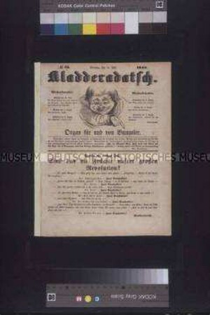 Kladderadatsch. Humoristisch-satyrisches Wochenblatt, Nr. 13; Berlin, 30. Juli 1848