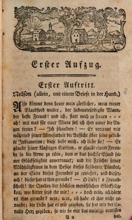 Die Freundschaft auf der Probe : Ein rührendes Lustspiel in fünf Aufzügen