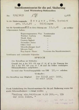 Seeger, Otto