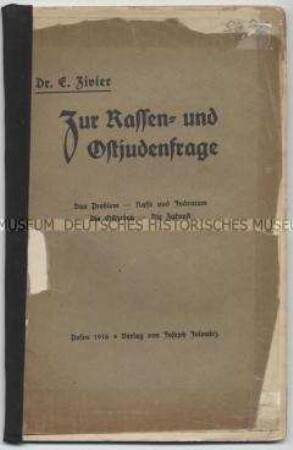 Propagandaschrift aus dem 1. Weltkrieg zur Behandlung der "Ostjuden"