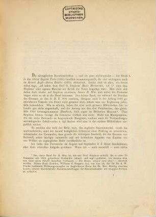 Die Northumbrischen Runensteine : Beiträge zur Textkritik ; Grammatik und Glossar