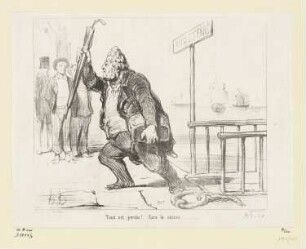 Tout est perdu ! Fors la caisse..., Blatt aus: "Le Charivari“, Paris 1848