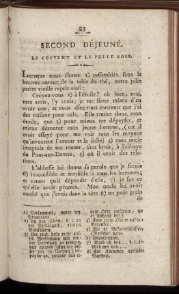 Second Déjeuné. Le Couvent et le petit bois