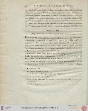 Caput III: De fundationibus et columnis Ionicis atque earum ornatu