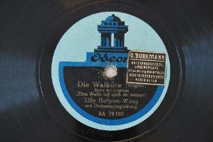 Die Walküre : Szene der Sieglinde "Eine Waffe laß mich dir weisen" / (Wagner)