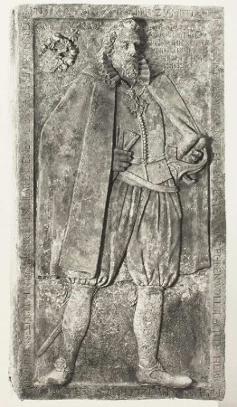 Grabstein des kurfürstlich sächsischen Kammerdieners Michael Schulze, gest. 1624