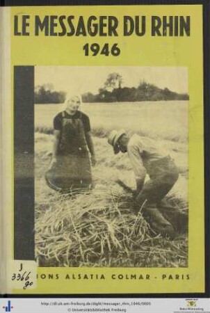 1946: Le Messager du Rhin: Almanach pour 1946