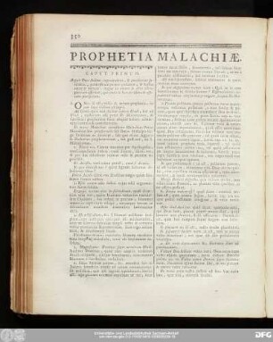 Prophetia Malachiae.