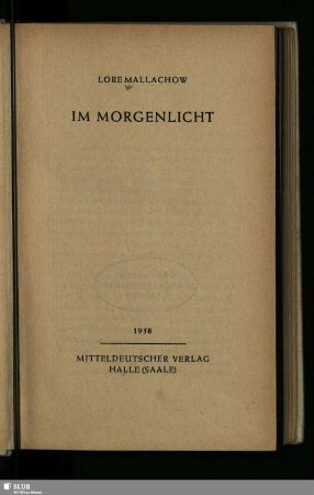 Im Morgenlicht