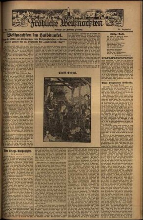Zweite Ausgabe vom Donnerstag, den 25. Dezember 1930.