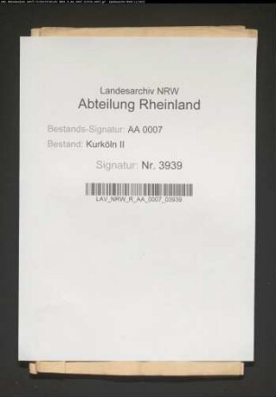 Steuerzeitel von Hilden und Haan