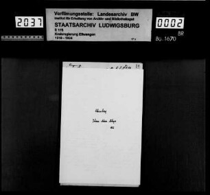Bürgerrechtsangelegenheiten zu Ochsenberg