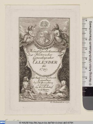 Titel zum Lauenburger genealogischen Calender für 1789.