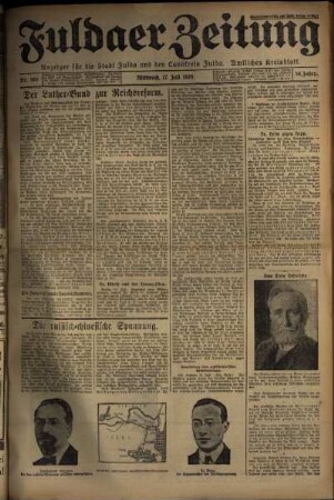 Ausgabe vom Mittwoch, den 17. Juli 1929.