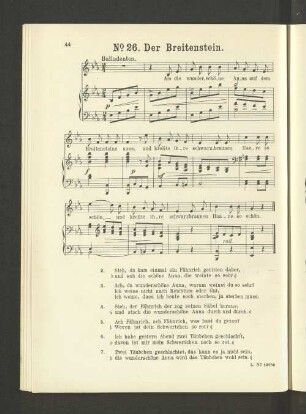 No. 26. Der Breitenstein. [Piano.]