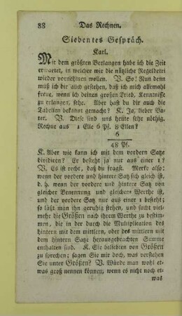 Siebentes Gespräch