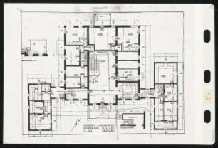 Seehaus Liebenberg, Liebenberg Umbau: Bestandszeichnung. Grundriss 1. Obergeschoss 1:200