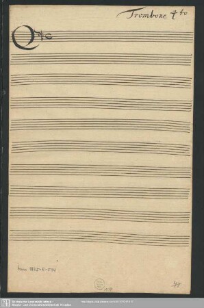 Trombone 4to [ohne Noten]