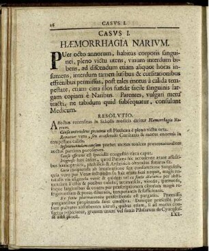 Casus I. - VII.