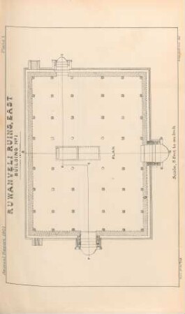 Plate I. Ruwanveli Ruins, East. Building No. 1. Plan