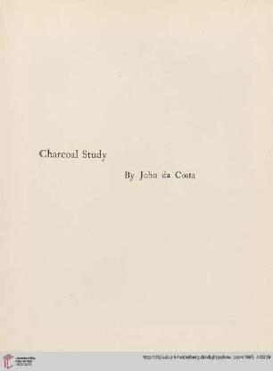 Plate: Charcoal study, by John da Costa