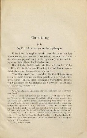 Grundriss zu Vorlesungen über Rechtsphilosophie : (Naturrecht)