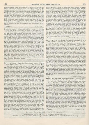 480 [Rezension] Hilbert, Gerhard, Ersatz für das Christentum! 3., verm. Aufl