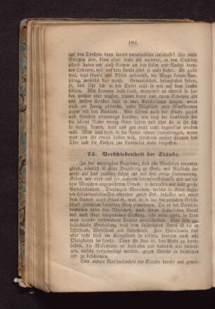 75. Verschiedenheit der Stände.