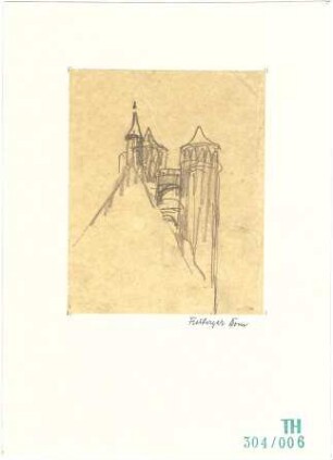Fischer, Theodor; Freiberg; Freiberger Dom, Türme - Teilansicht