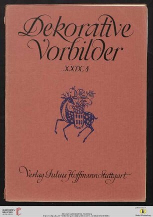 XXIX. Jahrgang - Viertes Heft