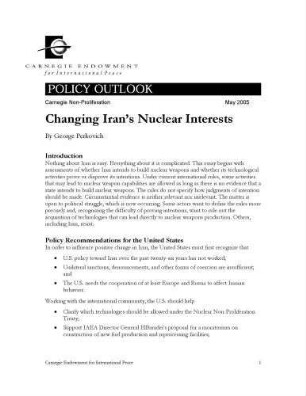 Changing Iran's nuclear interests