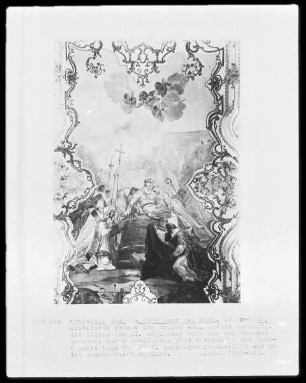 Die Leiche des heiligen Sigismund wird aus dem Brunnen gehoben