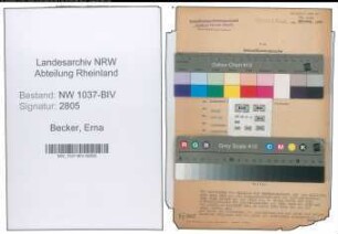 Entnazifizierung Erna Becker , geb. 03.02.1909 (Lehrerin)