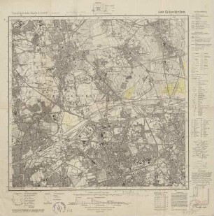 4408 Gelsenkirchen, Topographische Karte 1:25000 (4cm - Karte)