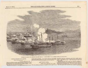 Attempt to capture the passenger-steamer "Fei Ma" ("Flying Horse") by 53 imperial junks, in Canton River
