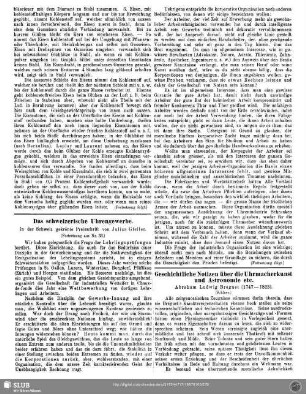 Geschichtliche Notizen über die Uhrmacherkunst und Astronomie etc. (Schluss) : Abraham Ludwig Breguet (1747-1823)