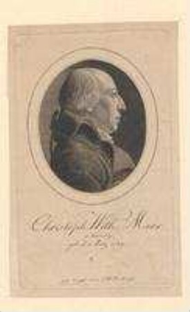 Christof Wilhelm Marx; geb. 1. März 1749