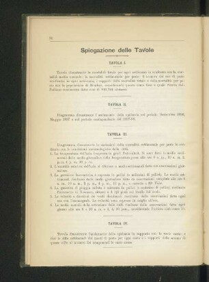 Spiegazione delle Tavole