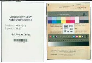 Entnazifizierung Fritz Heidbreder , geb. 01.01.1893 (Angestellter)
