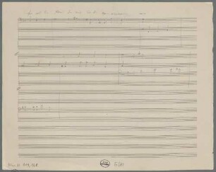Für alle Freuden auf Erden, Sketches, Coro?, LüdD deest - BSB Mus.N. 119,168 : [without title]