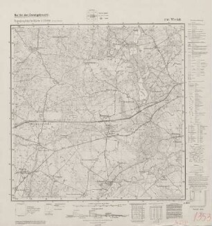 2781 Wrotzk, Topographische Karte 1:25000 (4cm - Karte)