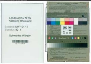 Entnazifizierung Wilhelm Schwenke , geb. 06.12.1905 (Dreher)