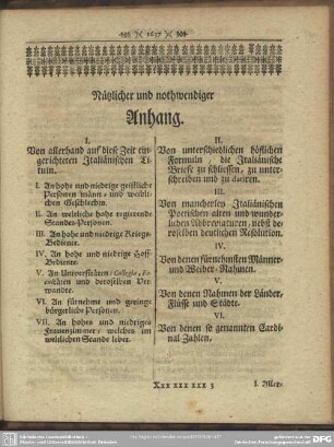 Nützlicher und nothwendiger Anhang