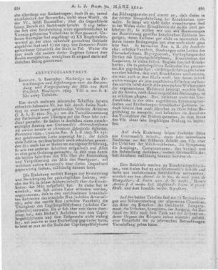 Heusinger, K. F. v.: Nachträge zu den Betrachtungen und Erfahrungen über die Entzündung und Vergrösserung der Milz. Eisenach: Bärecke 1823