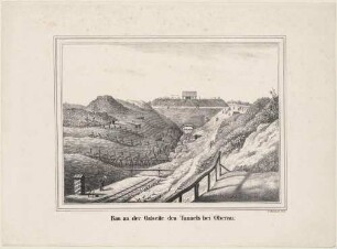 Bau an der Ostseite des Eisenbahntunnels bei Oberau (Niederau-Oberau) bei Meißen