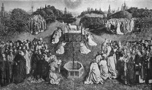 Jan & Hubert van Eyck, Die Anbetung des Lamm Gottes, Haufttafel des Genter Altars, Gent, St.-Bavo-Kathedrale