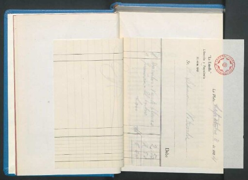 [recibo manuscrito adjunto]