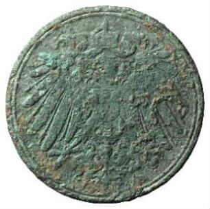 Fundmünze, Pfennig, 1900