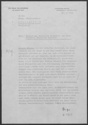 Mittelfischach und Oberfischach: Visitationsbericht mit Pfarrberichten 1966